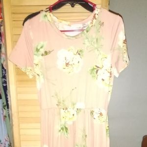 Reborn J floral midi dress